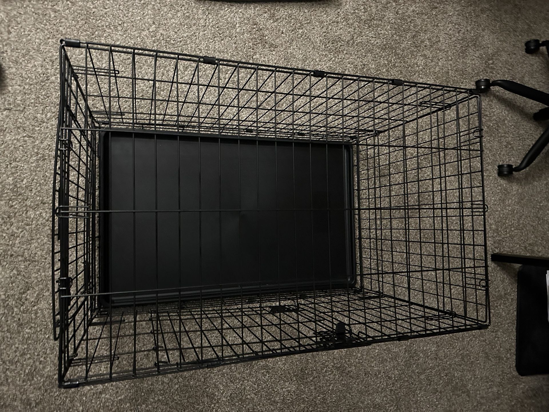 MidWest iCrate Fold & Carry Double Door Collapsible Wire Dog Crate 36 In
