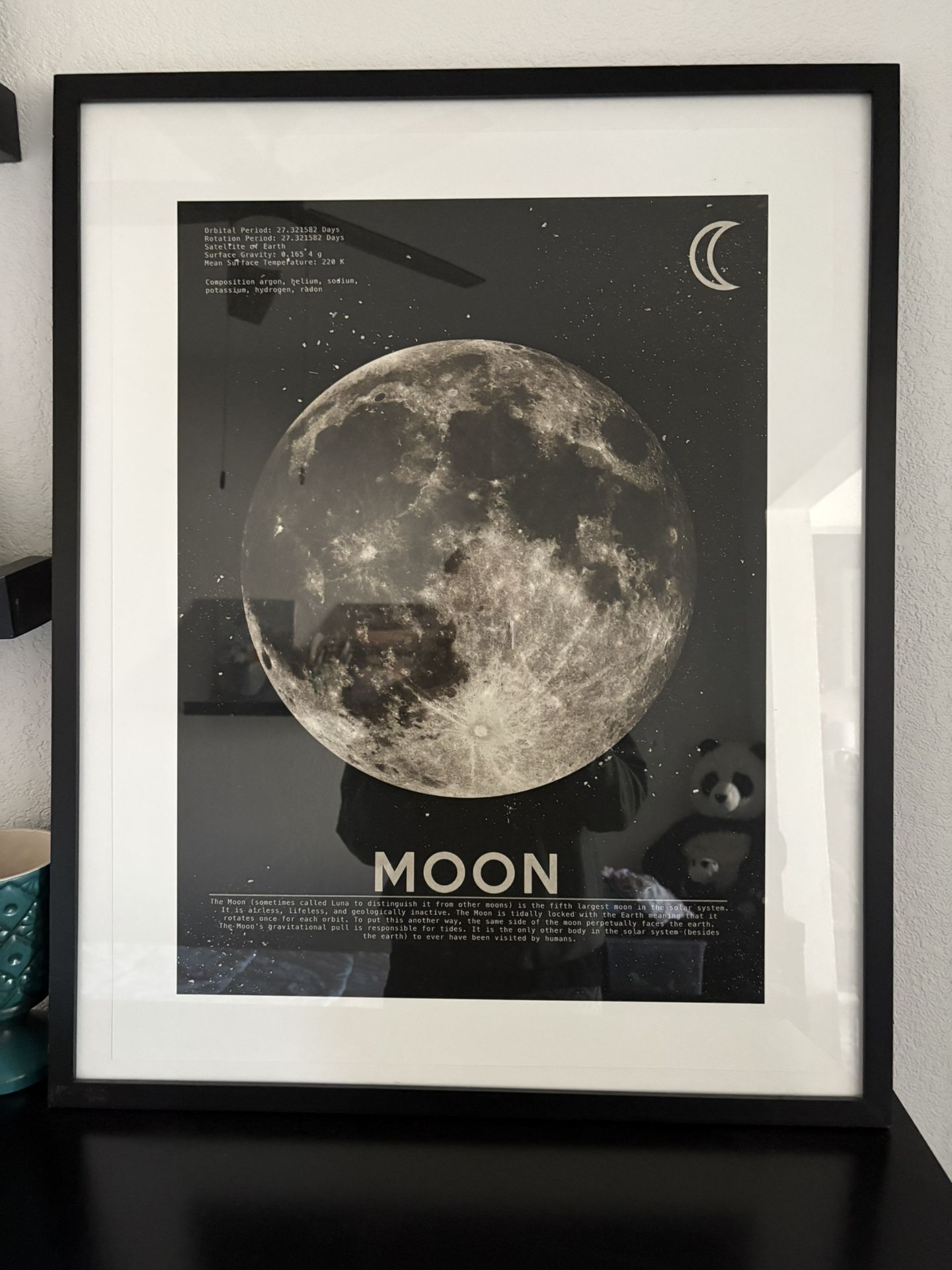 Framed Moon Picture