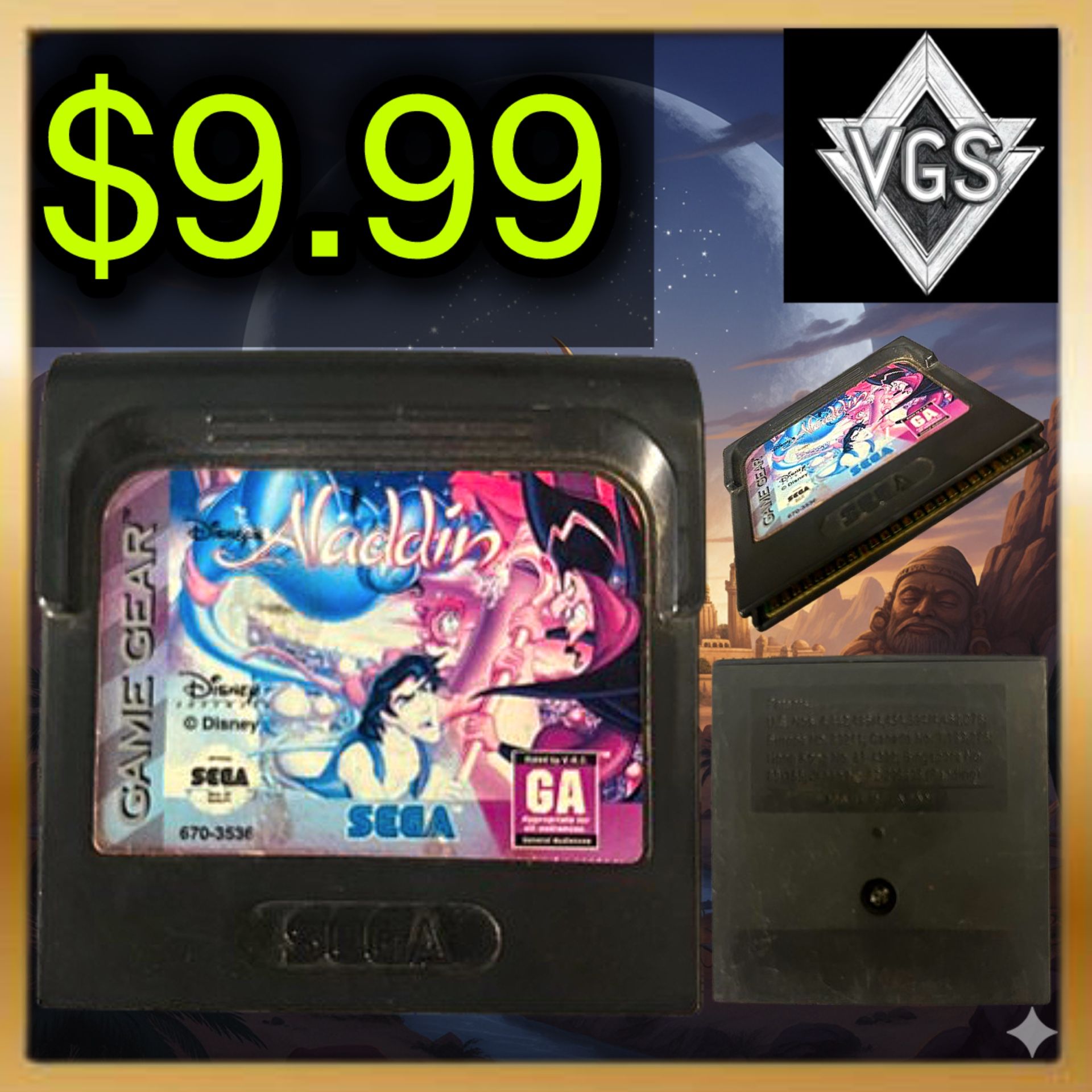 *VINTAGE* Disney’s Aladdin – Sega Game Gear