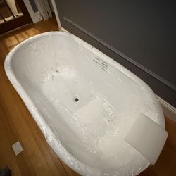 Vanity Art Non-Slip Soaking Bathtub