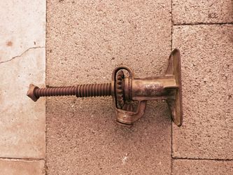 Vintage antique dreadnaut screw jack