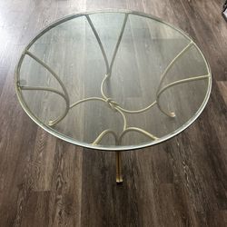 Glass/ Metal Coffee Table