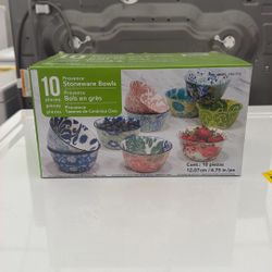 🔥Provence Stoneware Bowls (10-piece set)