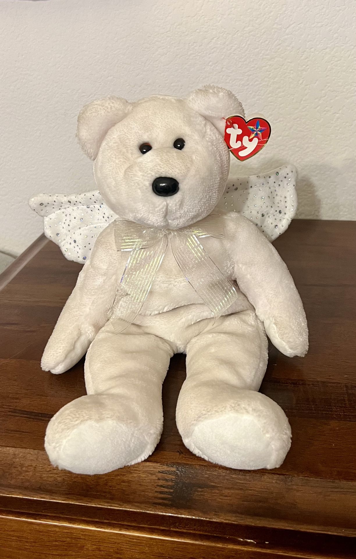 Ty Beanie Buddy Herald Angel Bear