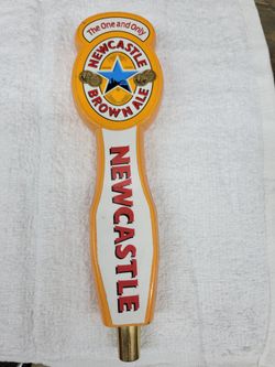 New Castle Brown Ale Keg Tap Handle