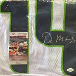 DK Metcalf Autographed Authentic Signed Jersey. JSA Certified. Steelers WR