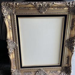 Picture frames 20x24 and 18x24 and 16x20  solid wood classic with gold accent  $40 each or all 3 pieces for $100