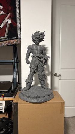 Unpainted Large Goku Statue Dragon Ball