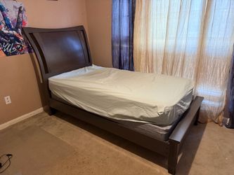 Twin bed with box springs