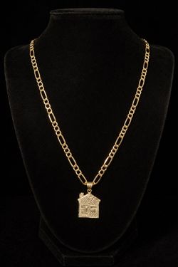 10k Figaro/ Trap House Pendant