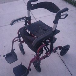 Walker & wheelchair hybrid