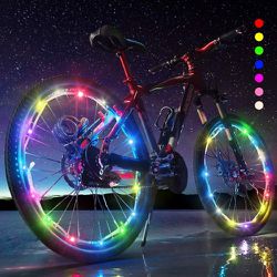 (4) Multicolor Bike Wheel Lights