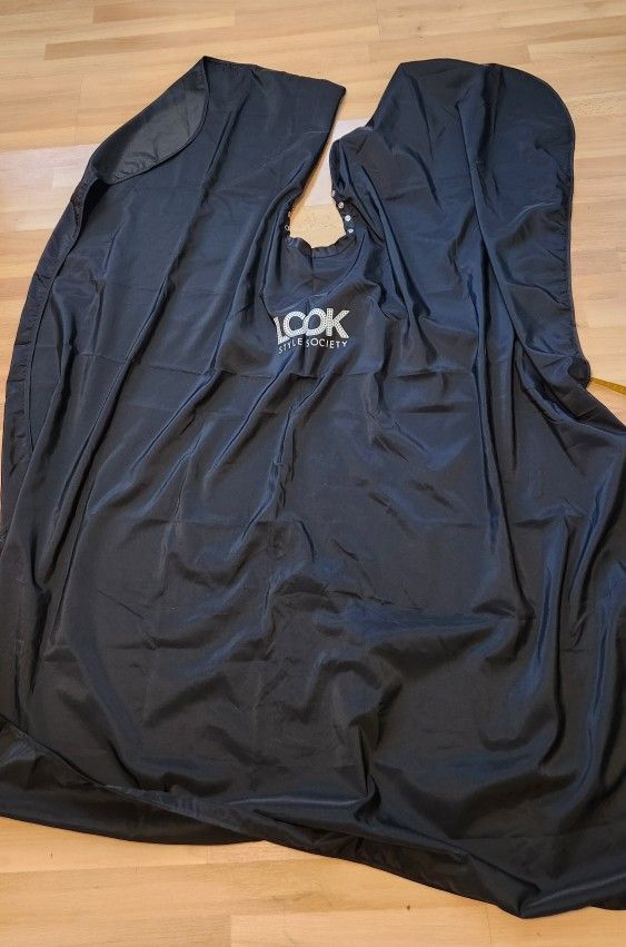 Look Style Society Black Cape Hairdressing Salon Cape Apron