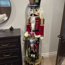 6 Foot Giant Christmas Nutcracker - Life Size Christmas Decor 