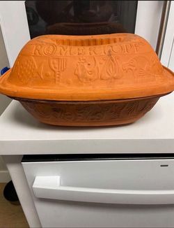 Römertopf Terra Cotta Clay Bread Baker By RECO Mexico #111 Baking Cooking Dutch oven sourdough 