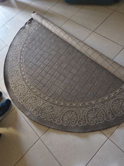 Rug Brown Print Round 200x2oo Cm