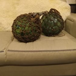 VINTAGE Japanesse Glass FISHING FLOATS