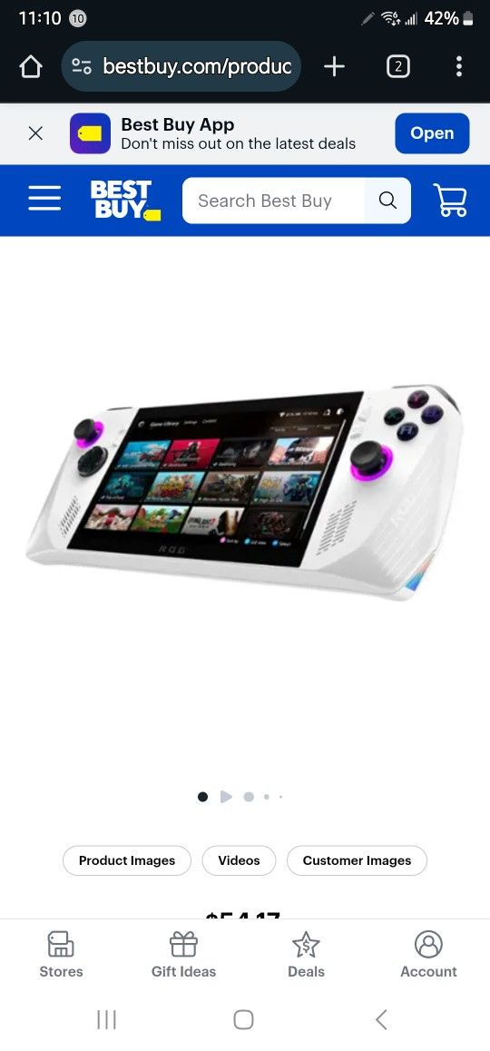 ROG Ally 7" 120Hz FHD 1080p Gaming Handheld - AMD Ryzen Z1 Extreme Processor - 512GB - Windows