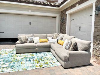 Gray 3 piece L Shaped Sectional