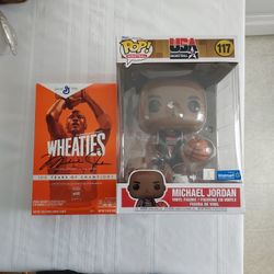 Michael Jordan Funko Pop #117 + Wheaties Box