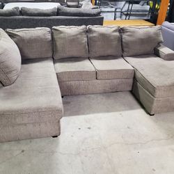 Brownish-gray Sectional Sofa