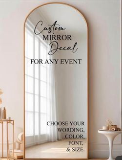 Decal mirror
