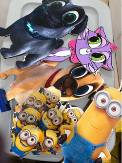 Minions and puppy dog pals cut outs