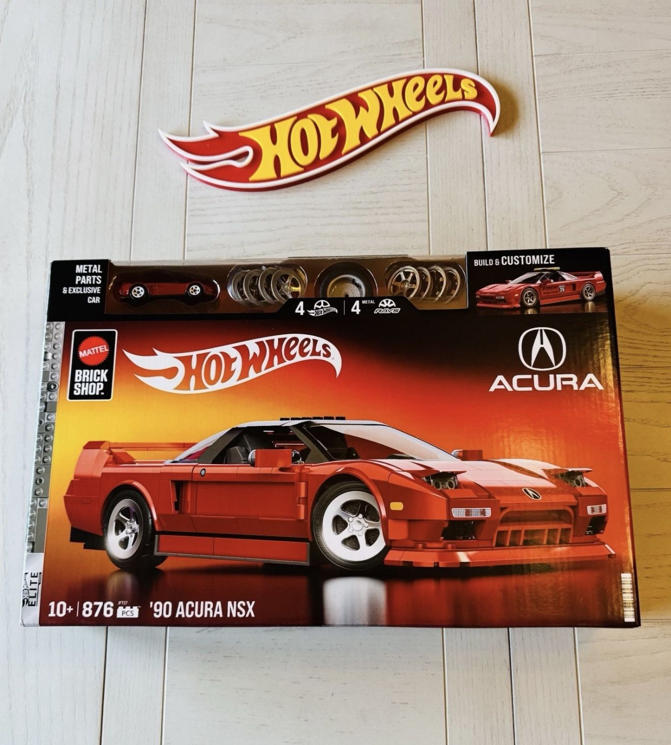 Mattel Brick Shop Hot Wheels Elite Series ’90 Acura NSX Building Toy