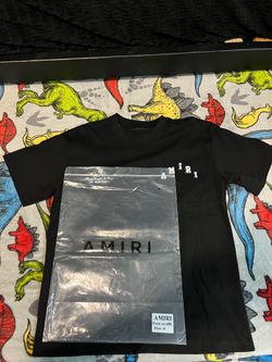 Black amiri tee 50 can deliver size small