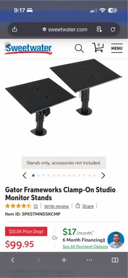 Clamping Monitor Stands