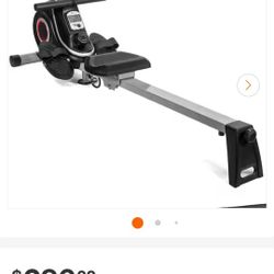 XtremepowerUS Ultra Quiet Magnetic Rowing Machine Folding Rower 10 Resistance Levels