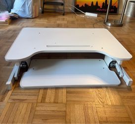 White desk riser