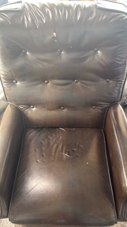 Free leather rocking chair