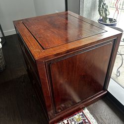 Traditional or Early 20th-Century Style Wood Bedside Chest or Small Dresser.