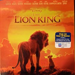 The lion King Blu-ray DVD And Digital Code