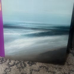 Had Painted Ocean Painting 