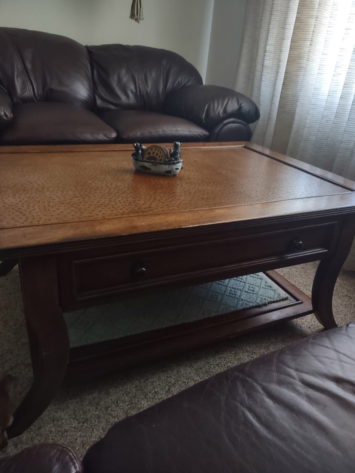 Solid Woo Coffee Table And Side Table Set