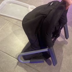 Inglesina Fast Table Chair, Black - Portable Baby High Chair - for Babies & Toddlers 6-36 Months - Collapsible Design - Fits Tables 0.8'' to 3.5'' Thi