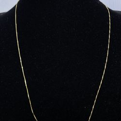 $150 Yellow Gold Box Chain Necklace