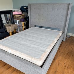 Bed Frame And Full Box Spring 