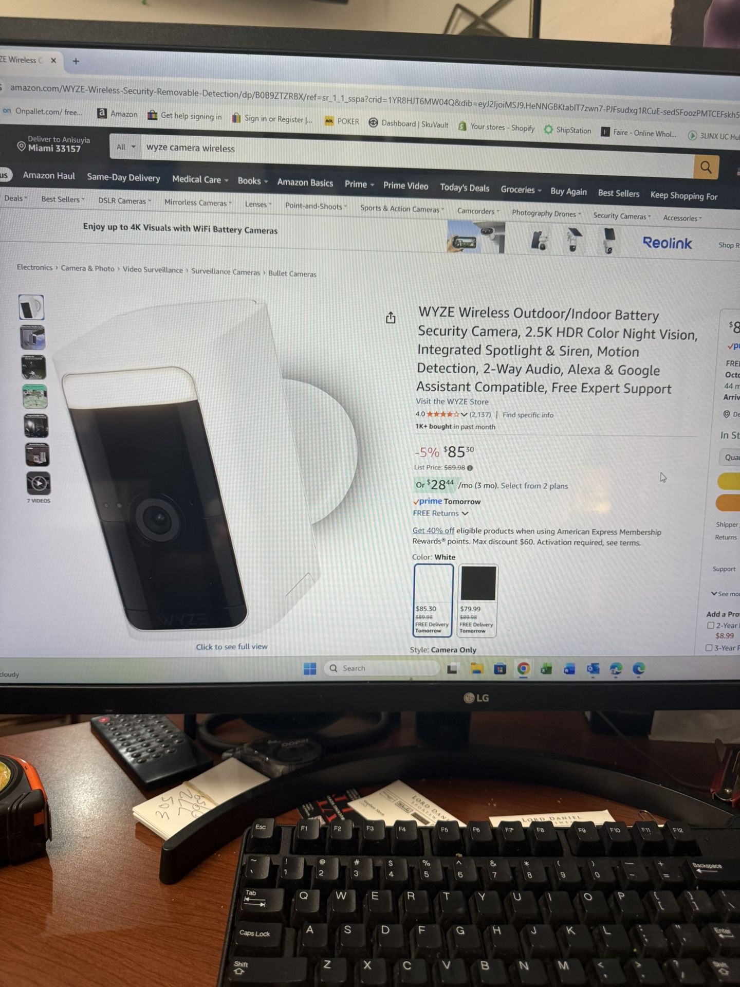 WYZE WIRELESS CAMERA 