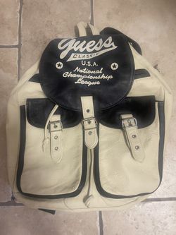 Guess Leather Back Pack - Never Used.