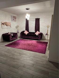 Rug and couch set