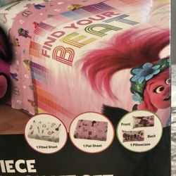 New Trolls Sheet Set- Twin