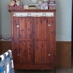 Antique Cedar Armoire