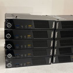 Lot Of 10: Lenovo M93p Tiny Mini Business Desktops