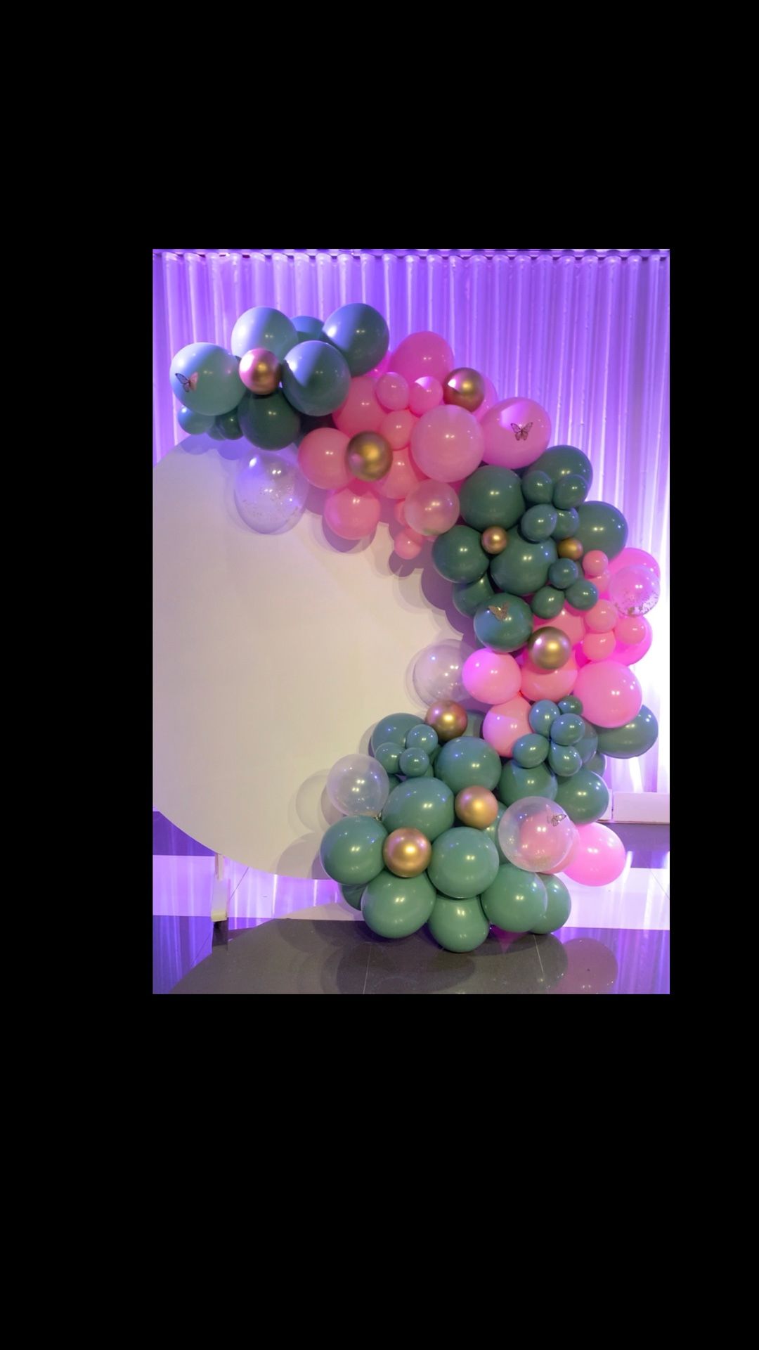 half organic balloon arch /Baby Shower -Birthday