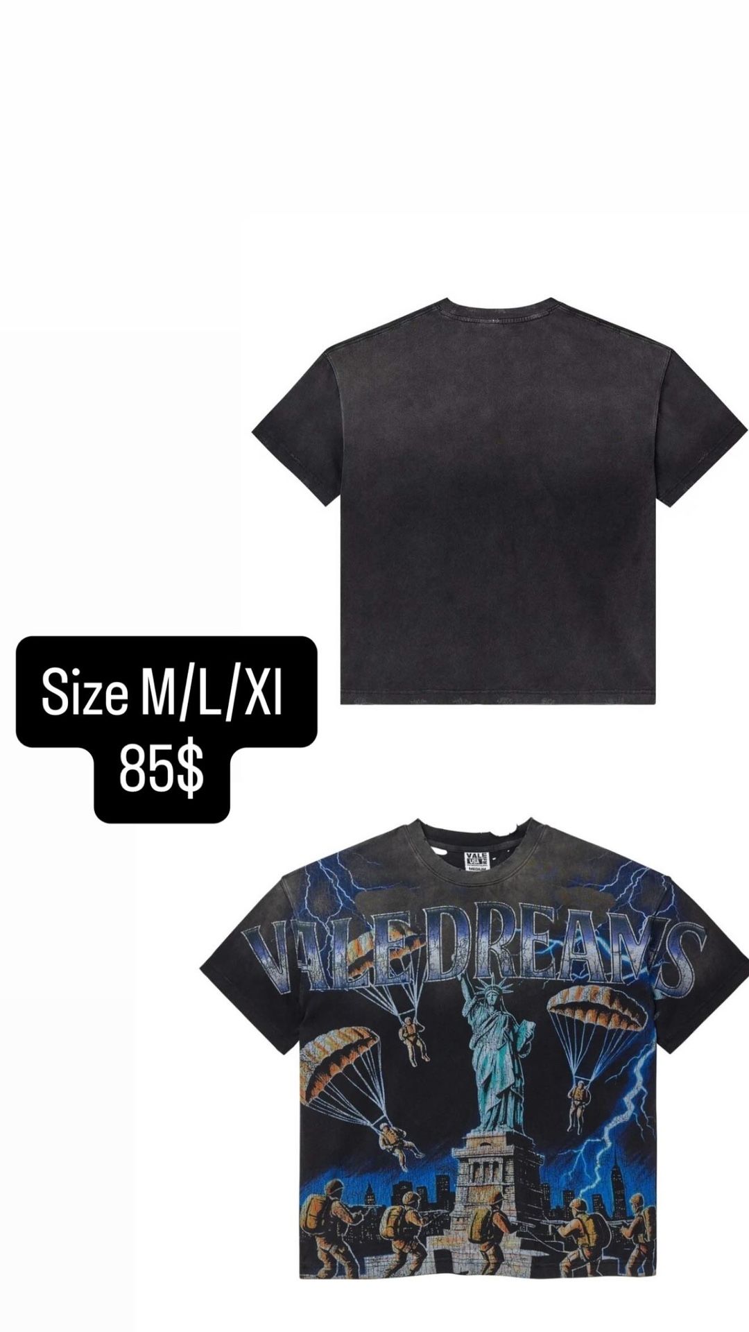 Vale Forever Nyc Invasion Big Tee 'Black' Size M/L/Xl