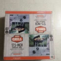 Back to Expert Grill 17.5'' Charcoal Grill with Wheels, Black