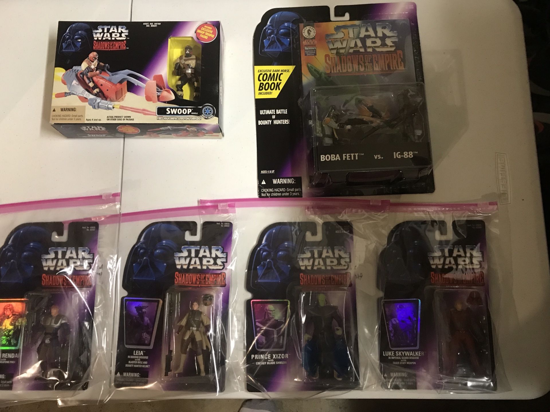 Star Wars Shadow of the empire 1995 Action Figures.